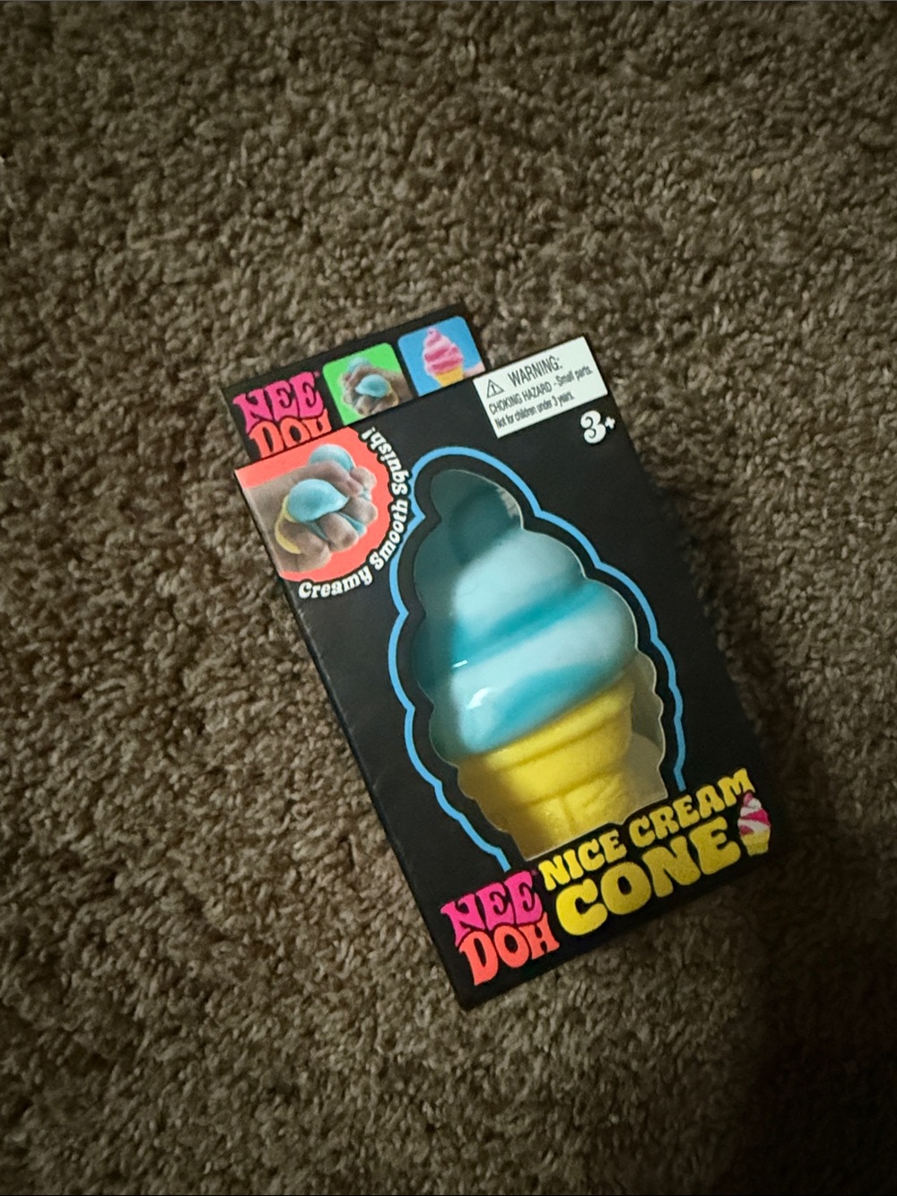 Blue & Yellow Nice Cream Cone Squishy Toy needoh